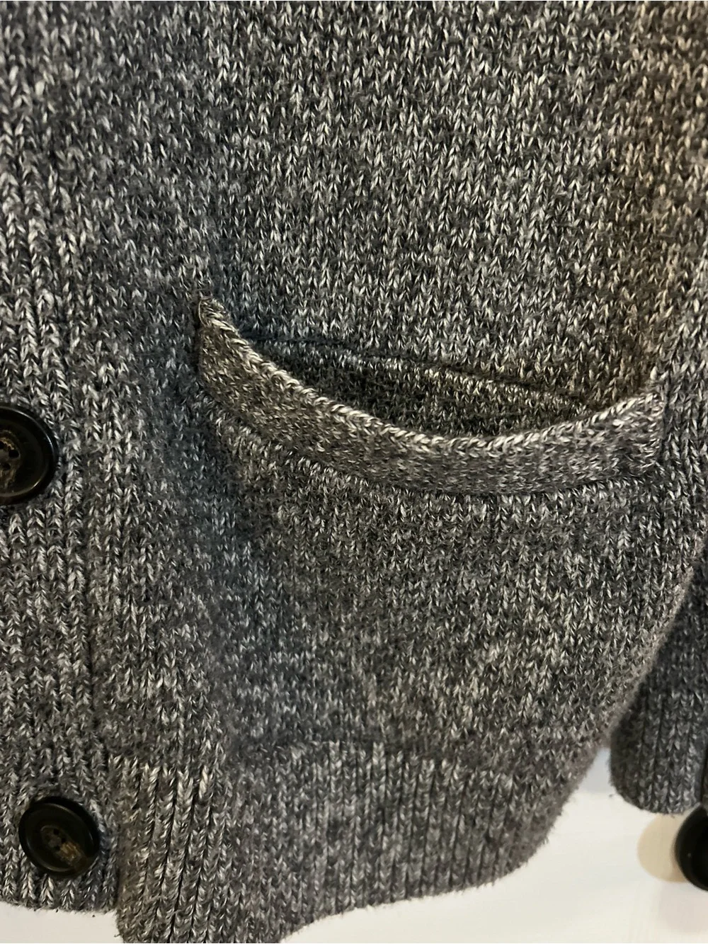 Abercrombie & Fitch Gray Shawl Collar Button Cardigan Sweater Men’s M